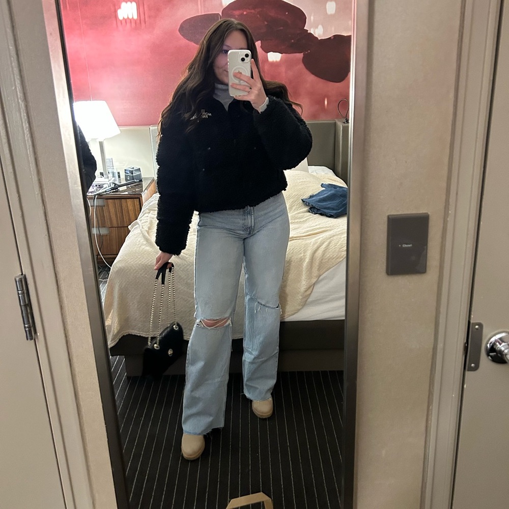 ZARA Light Blue Distressed Jeans